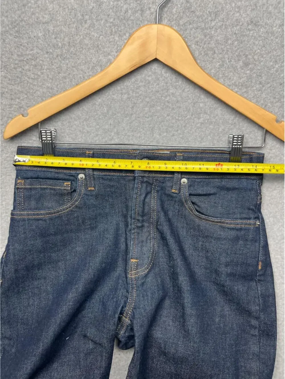 Everlane High Waist Straight Leg Denim Jeans Womens 27 R Dark Wash Classic